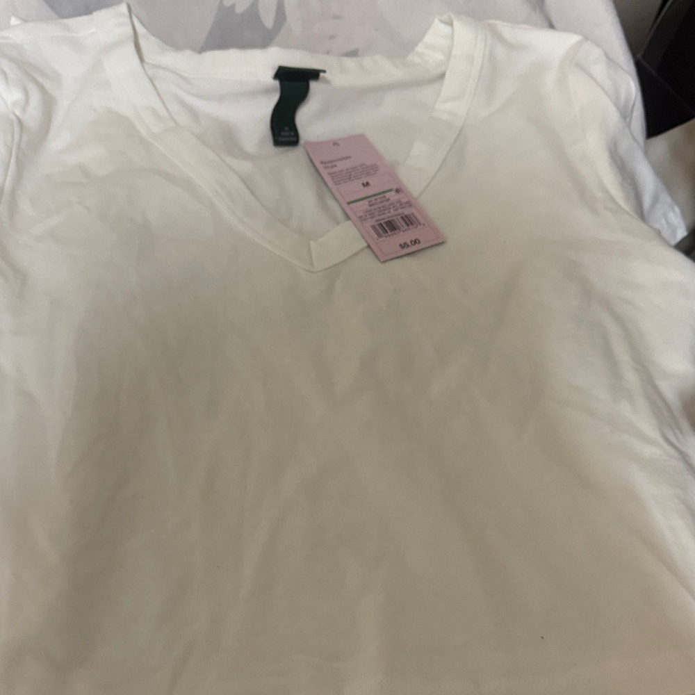 wild fable White Girls' Basic V-Neck Tops - 2 Pack - Picture 2 of 6
